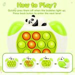 Pop It Game Light Up Fidget Toy Panda