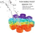 Push Bubble Fidget Pop IT цветок разноцветная