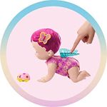 My Garden Baby Giggle & Crawl baby butterfly doll