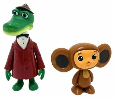 Cheburashka and Crocodile Gena set 